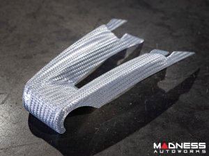 Alfa Romeo Stelvio Steering Wheel Trim - Carbon Fiber - Lower Trim Set - White Candy- QV Model